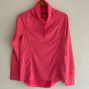 Avia Active Sweatshirt Jacket Waffle neck Tangerine color Size M